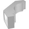 Ekena Millwork 5-in. W x 16-in. D x 22-in. H Pescadero Architectural Grade PVC Knee Brace BRCP05X16X22PEC - alternate 3